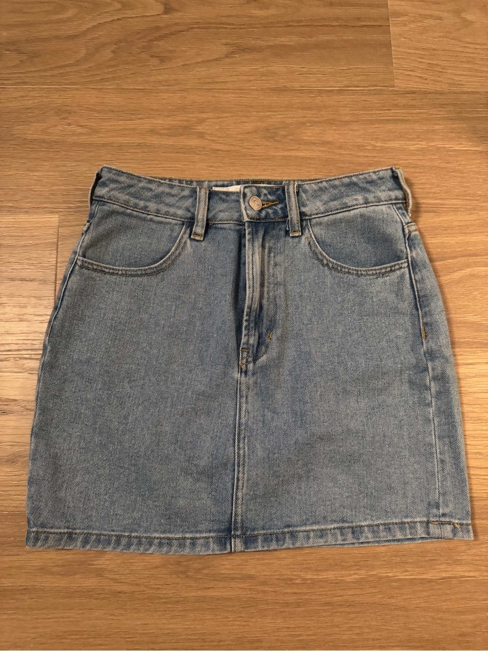 Brandy Melville Light Blue Denim Midi Skirt
